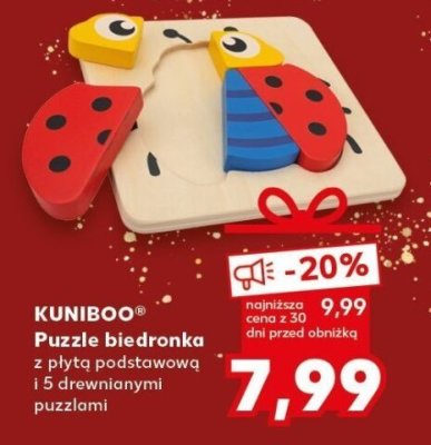 Puzzle drewniana biedronka  promocja w Kaufland