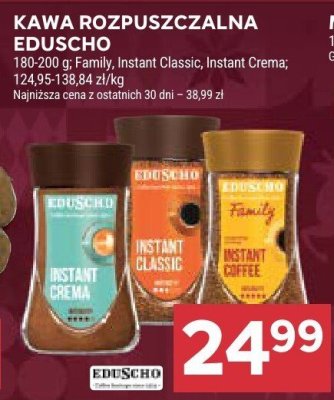 Kawa rozpuszczalna Eduscho Instant Crema promocja w Stokrotka