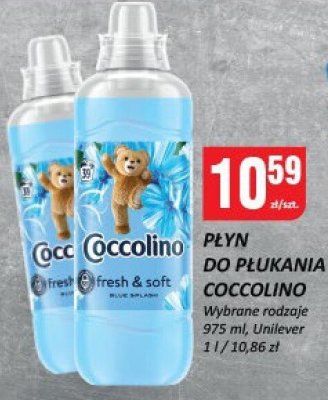 Płyn do płukania Coccolino fresh & soft promocja w Chorten