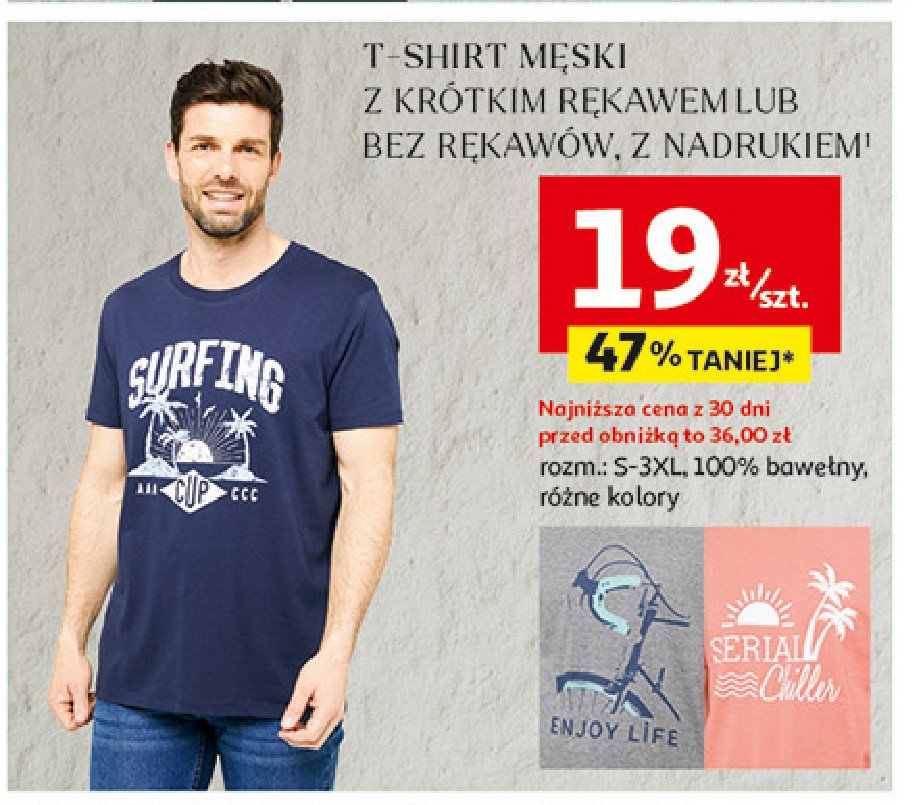 T-shirt męski bez rękawów promocja