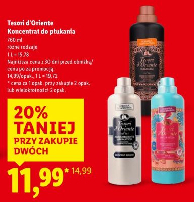 Koncentrat do płukania Tesori d'Oriente różne rodzaje promocja w Lidl
