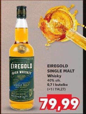 Whisky EIREGOLD SINGLE MALT promocja