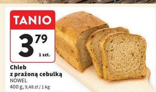 Chleb z prażoną cebulką Nowel promocja