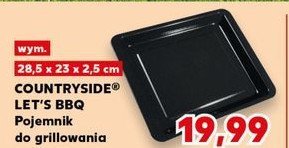 Pojemnik do grillowania 28.5 x 23 x 2.5 cm K-classic let's bbq promocja