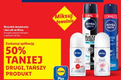 Dezodoranty Nivea różne rodzaje promocja w Lidl