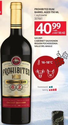Rum Prohibited Barrel Aged 750 ml promocja w Selgros