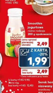 Smoothie jabłko-truskawka K-classic promocja