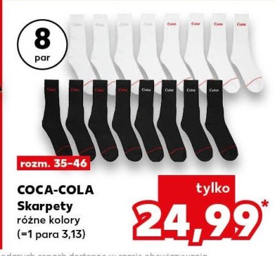 Skarpety COCA-COLA różne kolory promocja w Kaufland