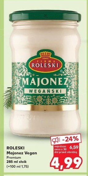 Majonez wegański Roleski promocja w Kaufland