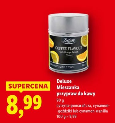 Mieszanka przypraw do kawy - cytryna pomarańcza promocja w Lidl