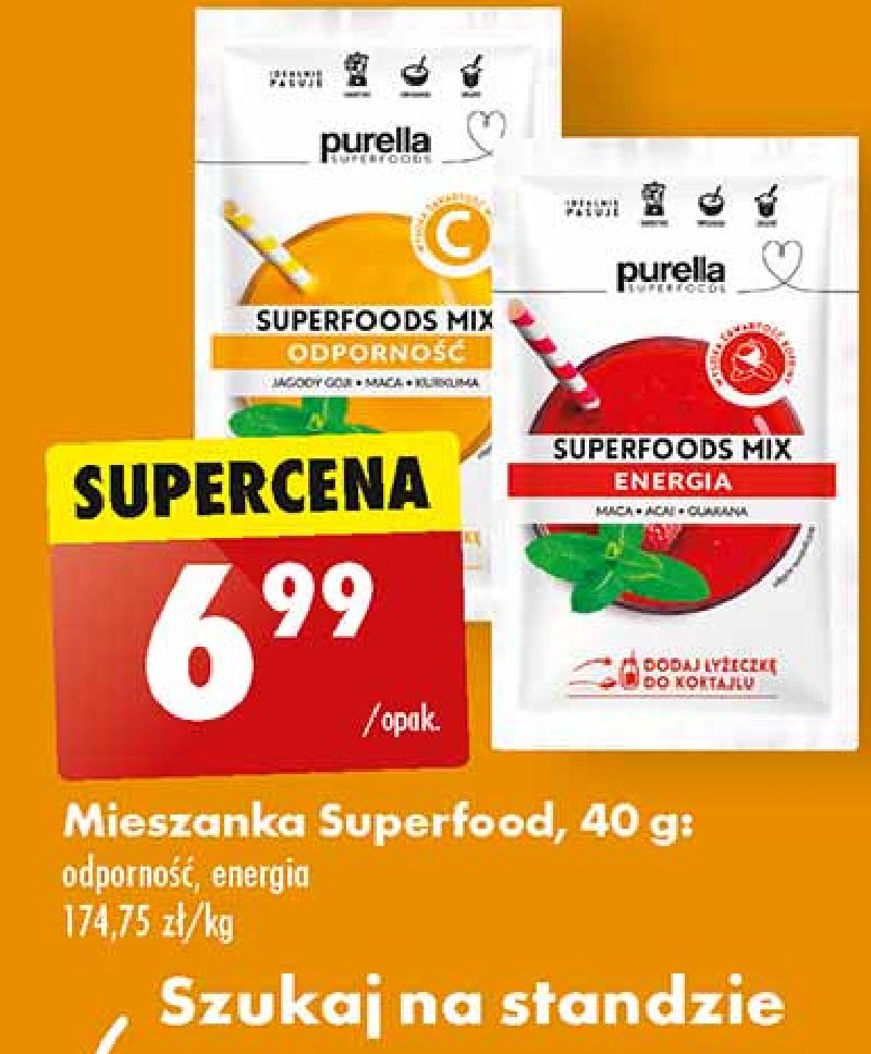 Mieszanka odporność Purella superfoods Purella food promocja