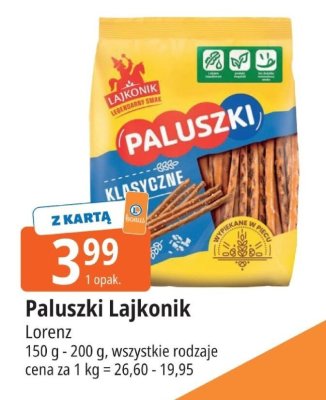 Paluszki klasyczne Lajkonik Lorenz promocja w Leclerc