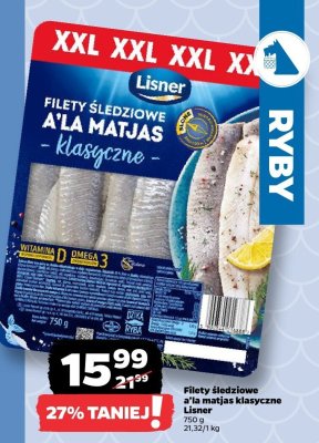 Filety śledziowe a'la matjas klasyczne promocja w Netto