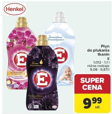 Płyn do płukania tkanin Henkel E promocja w Carrefour Market