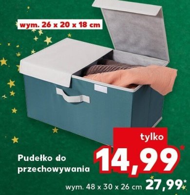 Pudełko do przechowywania wym. 48 x 30 x 26 cm promocja w Kaufland
