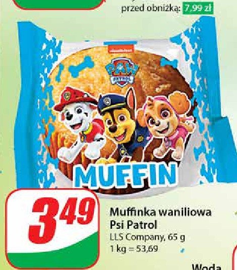 Muffnka waniliowa psi patrol promocja