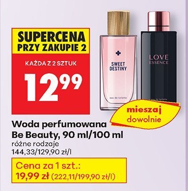 Woda perfumowana Be Beauty 90 ml/100 ml różne rodzaje promocja w Biedronka