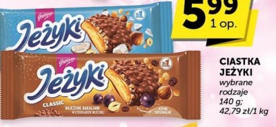 Ciastka Jeżyki wybrane rodzaje promocja w Groszek