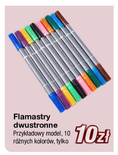 Flamastry dwustronne promocja