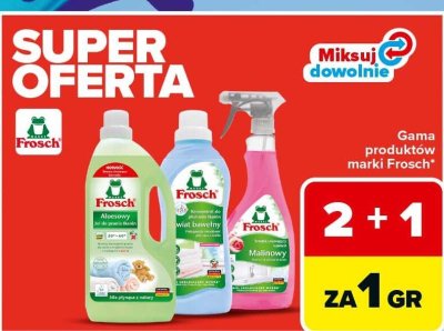 Produkty marki Frosch 2+1 GRATIS promocja w Carrefour