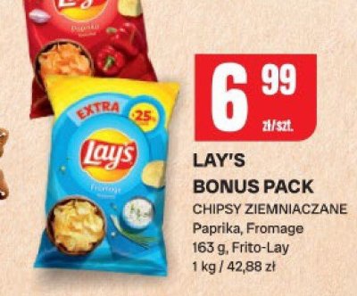 Chipsy Lay's Bonus Pack Papryka, Fromage promocja w Chorten