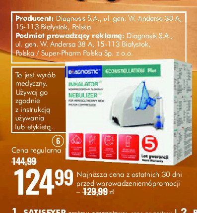 Inhalator econstellation plus Diagnostic promocja