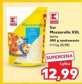 Ser mozzarella tarty K-classic promocja w Kaufland