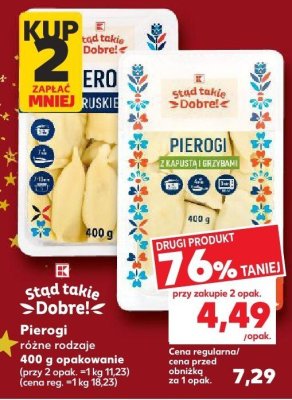 Pierogi różne rodzaje 400g promocja w Kaufland