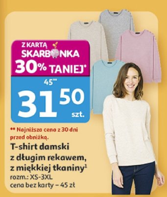 T-shirt damski promocja w Auchan