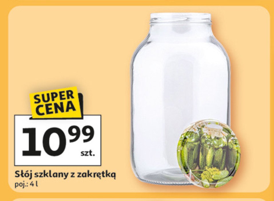 Słój szklany 4 l promocja