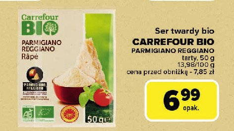 Ser parmigiano reggiano tarty Carrefour bio promocja