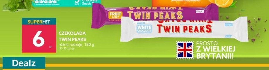 Czekolada fruit&nut TWIN PEAKS promocja