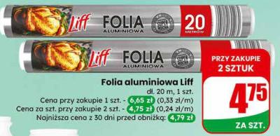 Folia aluminiowa promocja w Dino