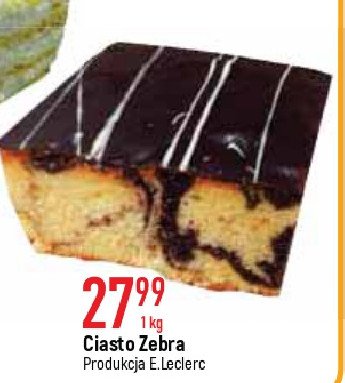 Ciasto zebra Cukiernia e.leclerc promocja