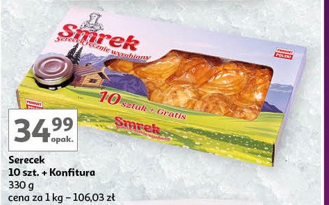 Serecek + konfitura SMREK promocja w Auchan