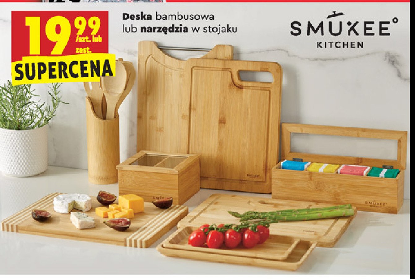 Deska bambusowa Smukee kitchen promocja