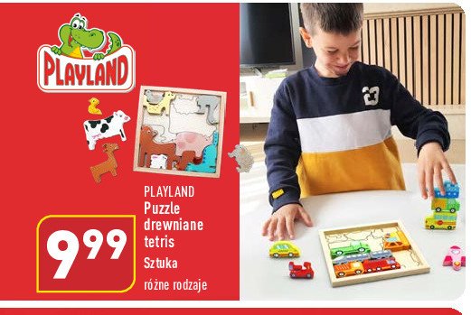 Puzzle drewniane tetris Playland promocja