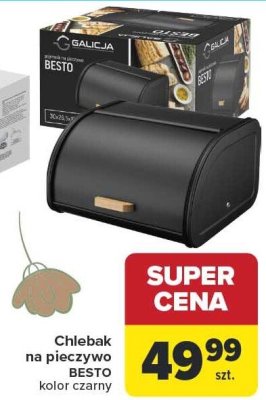 Chlebak na pieczywo BESTO kolor czarny Carrefour promocja