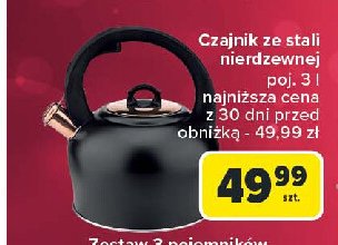 Czajnik ze stali nierdzewnej 3 l Mg home promocja w Carrefour Market