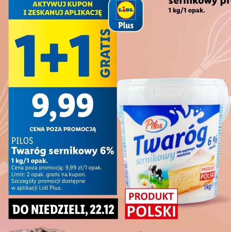 Twaróg sernikowy Pilos promocja