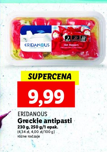Antipasti greckie Eridanous promocja