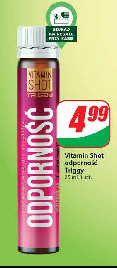 Shot odporność Triggy vitamin shot promocja