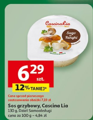 Sos grzybowy Cascinalia promocja w Auchan