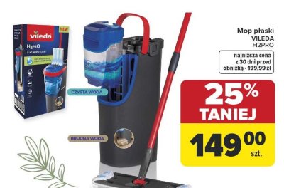 Mop płaski VILEDA H2PRO promocja w Carrefour