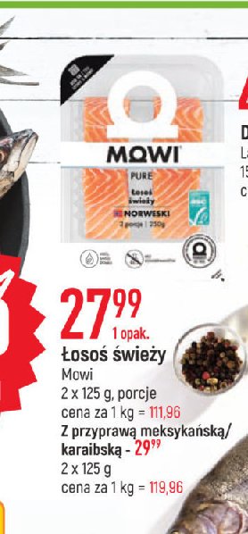 Łosoś z przyprawą meksykańską Mowi promocja