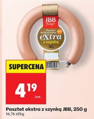 Pasztet ekstra z szynką JBB promocja w Biedronka