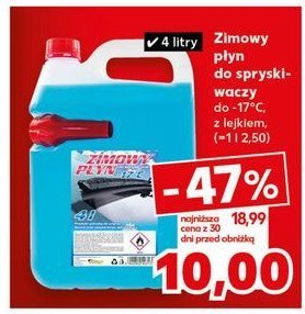 Płyn zimowy do spryskiwaczy -17 c z lejkiem Bottari promocja w Kaufland