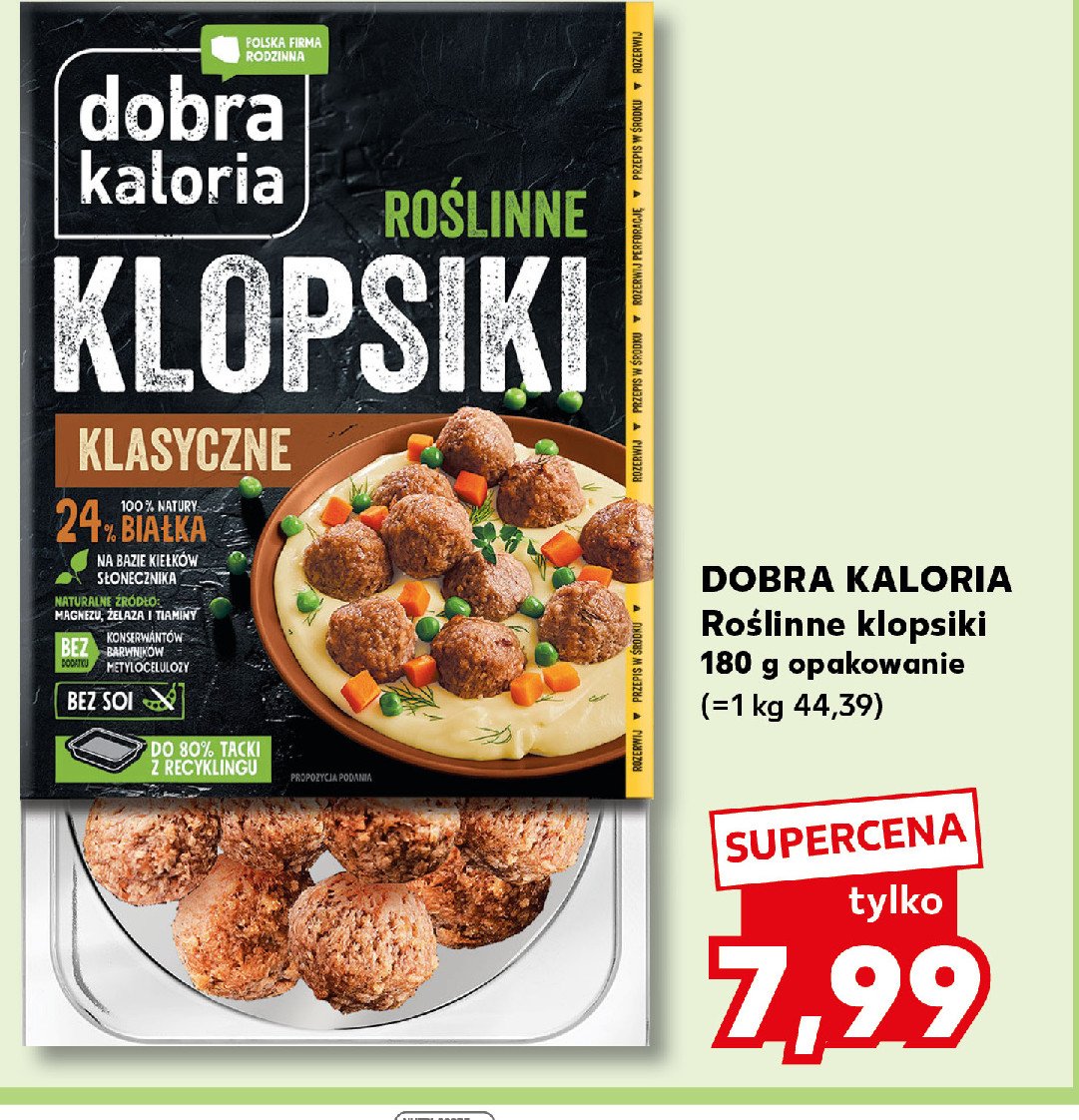 Klopsy klasyczne roślinne Dobra kaloria promocja