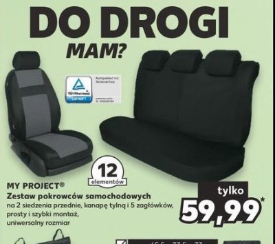 Zestaw pokorwców samochodowych K-classic myproject promocja