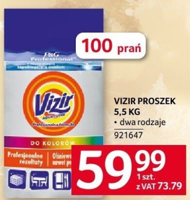 Vizir proszek 5,5 kg promocja w Selgros